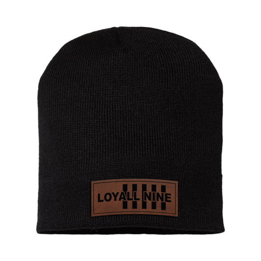 Loyall Nine Leather Patch Beanie